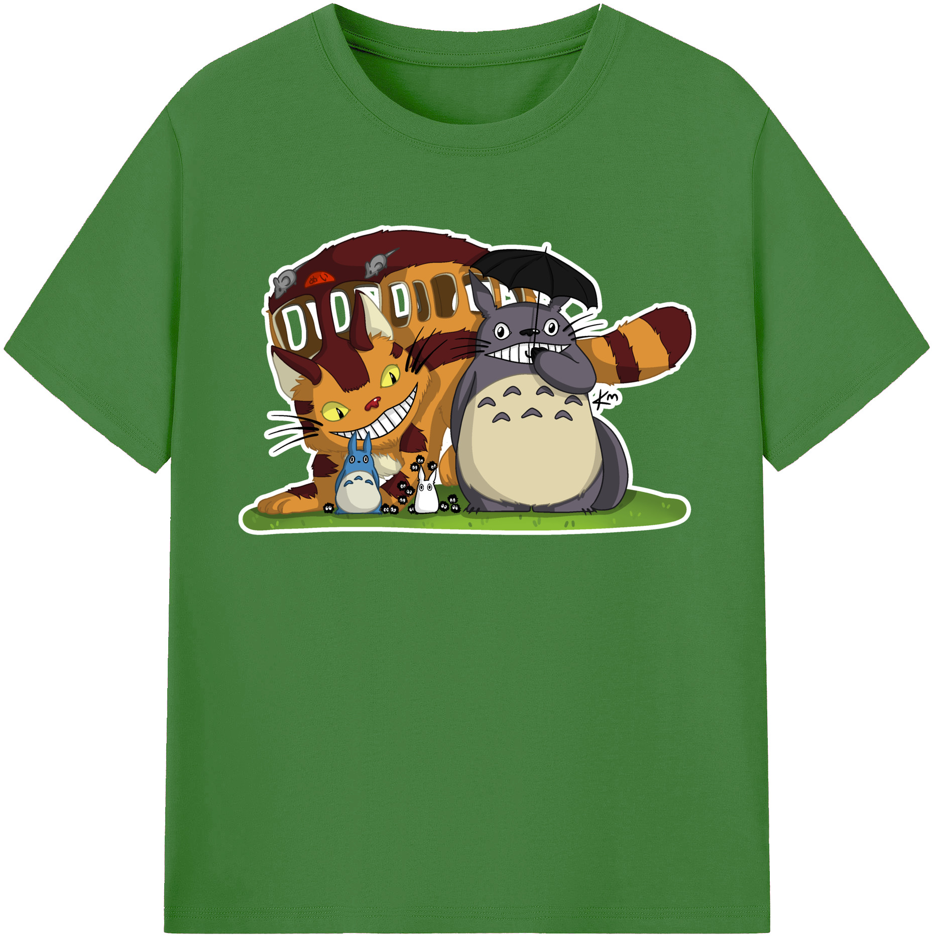 （画像用） となりのトトロ 草壁メイ 草壁サツキ My Neighbor Totoro Satsuki Kusakabe Mei Kusakabe レディースカジュアルプリントTシャツ（綿100％）